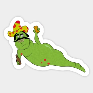 Mexican Drinking Worm from Bridesmaids Sticker